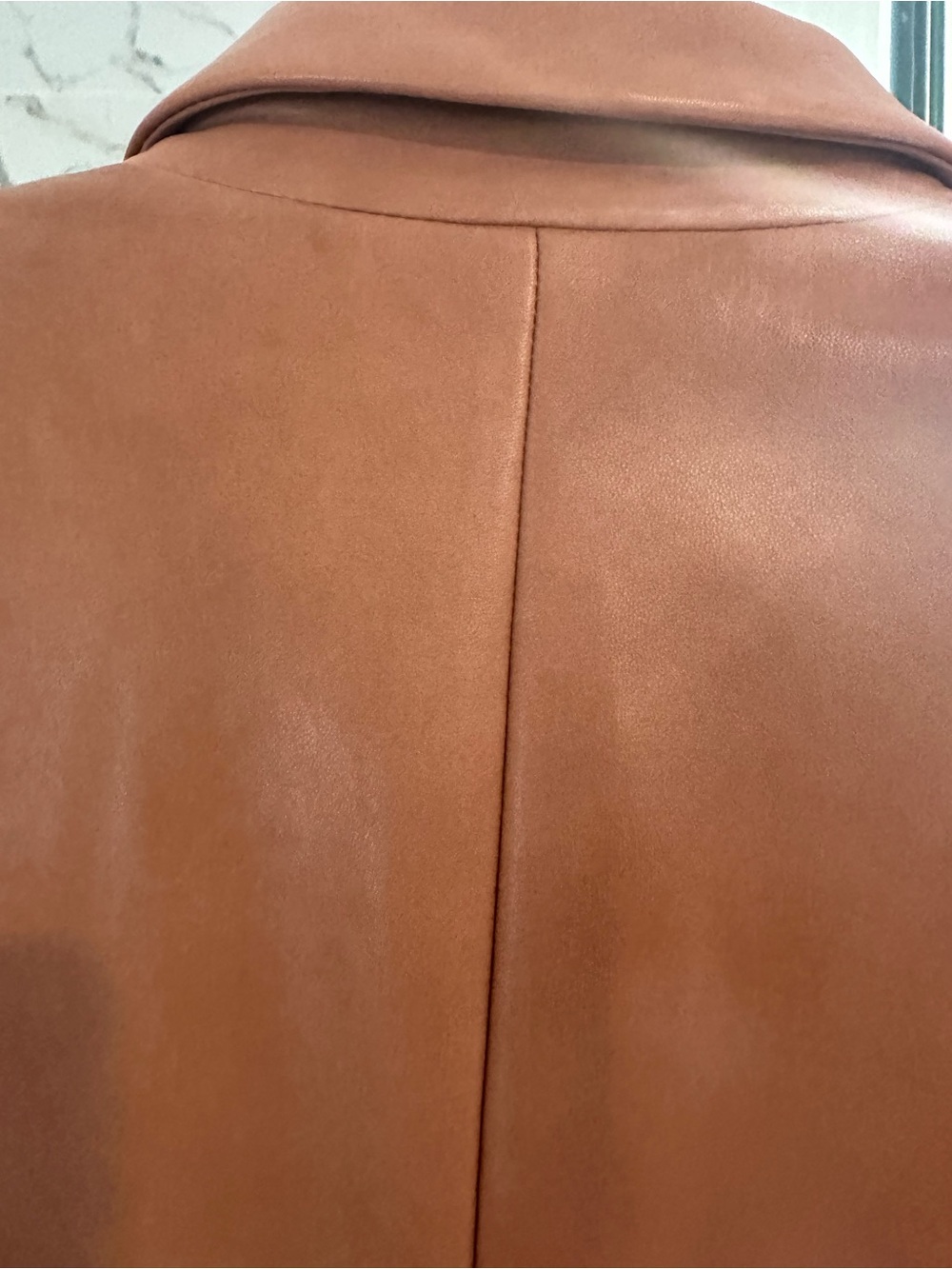 Ralph Lauren Tan/Cognac Leather Blazer - Picture 3 of 4